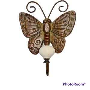 Cast Iron Butterfly Coat Hook